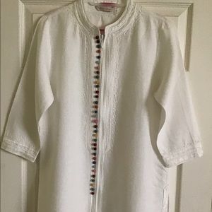 Soft Surroundings Tunic White Cotton